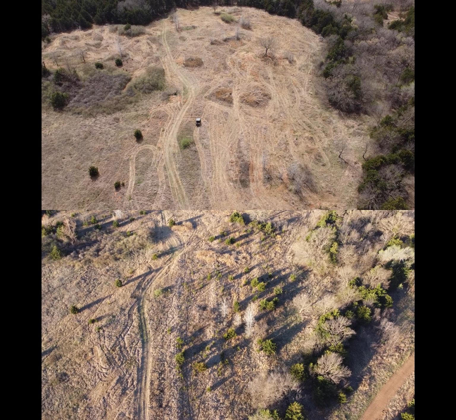 Before and After: Pasture reclamation near Cushing, OK